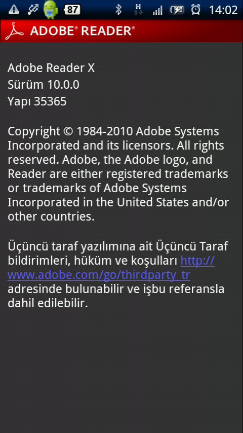 Adobe Reader 10.0.0 screenshot 1