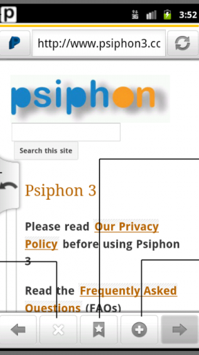 Psiphon 3 screenshot 1 